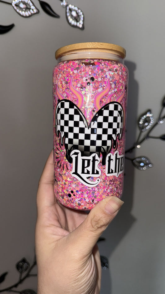 Let Them 16oz glass