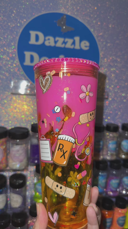 24oz Nurse with bling lid