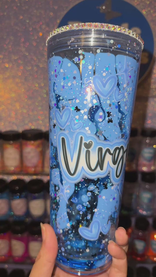 BlueVirgo 24oz with bling lid